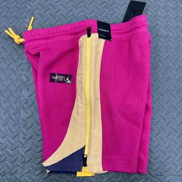 Jordan Fleece Shorts 23 Size Medium Engineered Fireberry Pink Mens - Picture 6 of 9